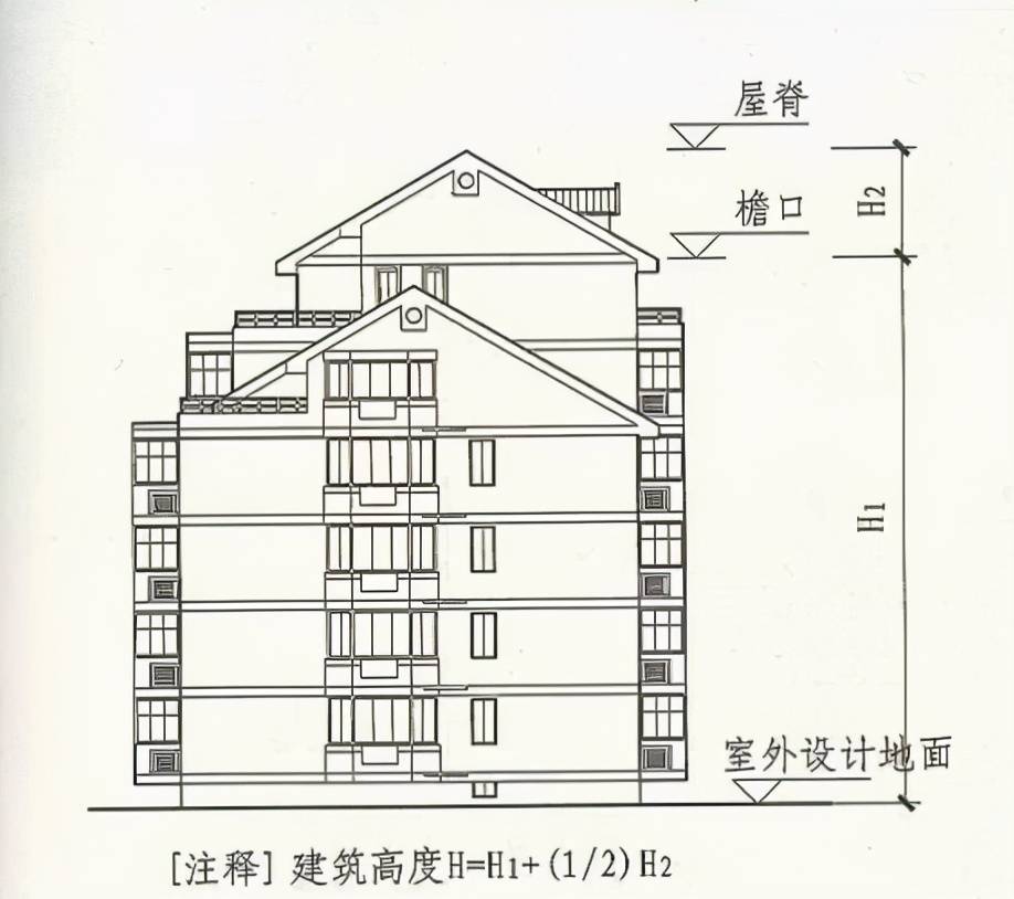 同坡屋面画法技巧图片