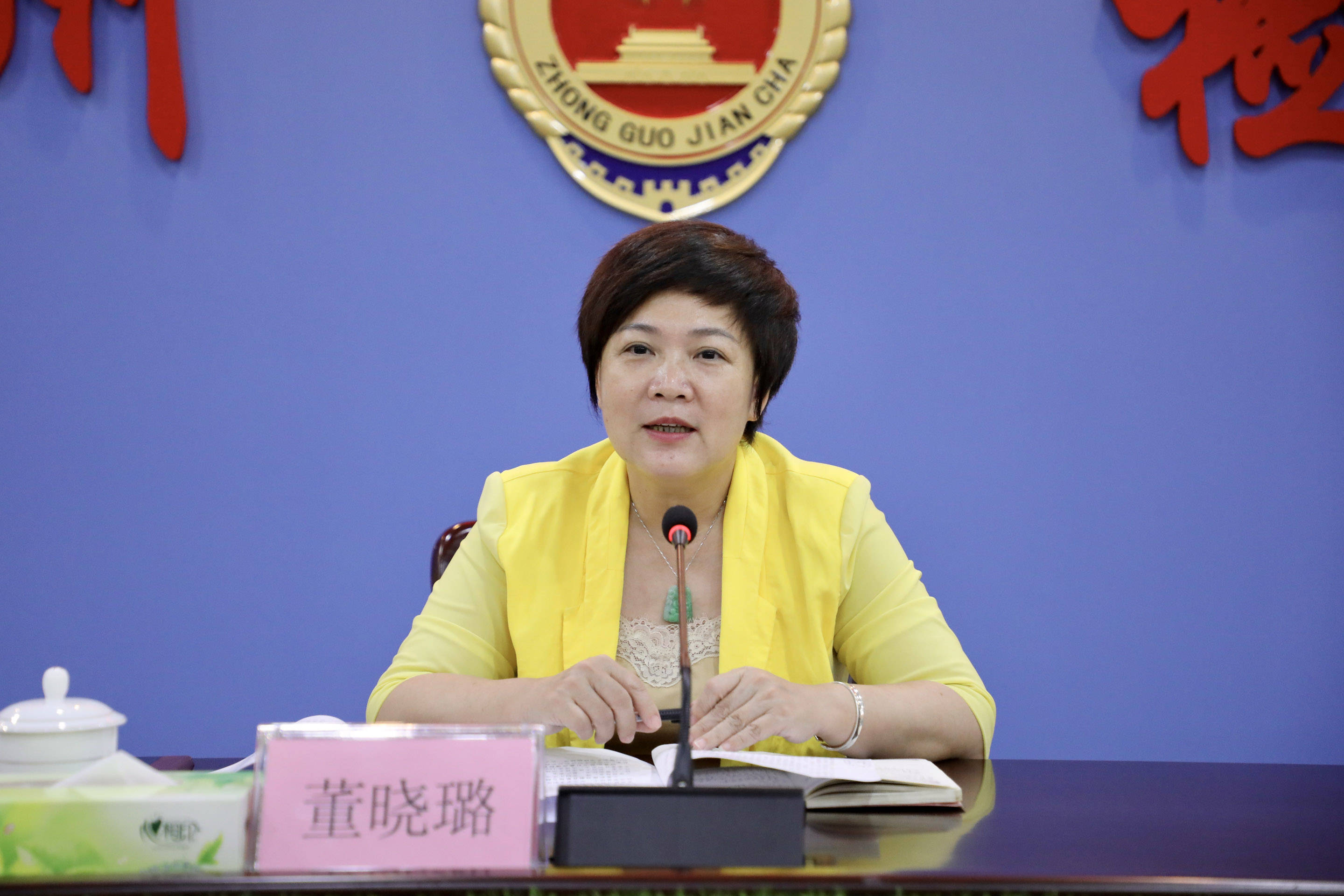 董晓璐到化州市人民检察院调研政法队伍教育整顿工作