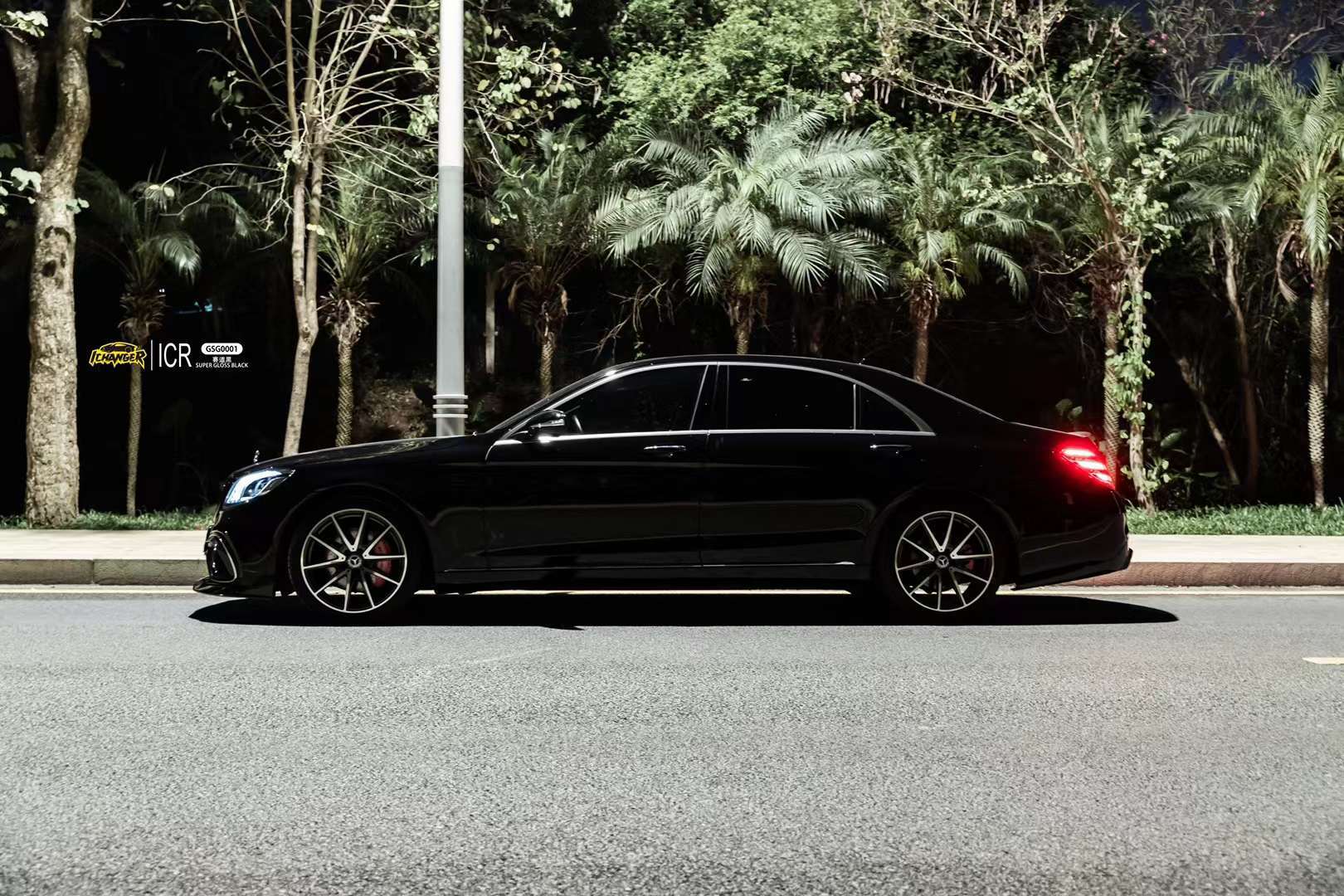 ichangericr改变者案例奔驰s55amg改色赛道黑