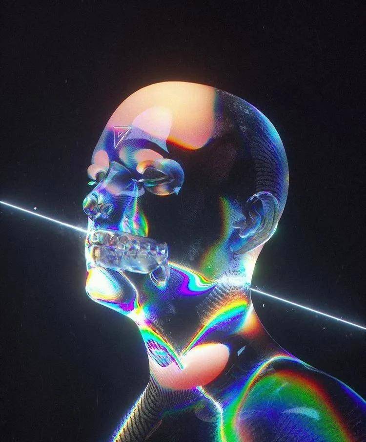 原创超现实酸性美学风格珍藏模板设计素材海报源文件分享