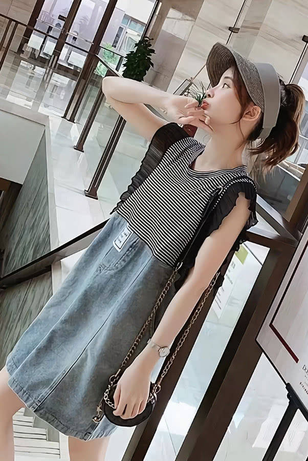夏天|别穿背带裙了，今年夏天“桔梗裙”最火爆，遮肉不说还巨显腿长！