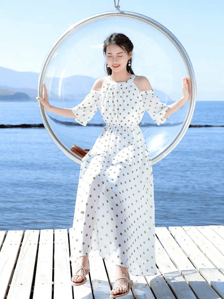 系列|适合假日穿的连衣裙，轻熟风少女系列穿搭，气质又好看