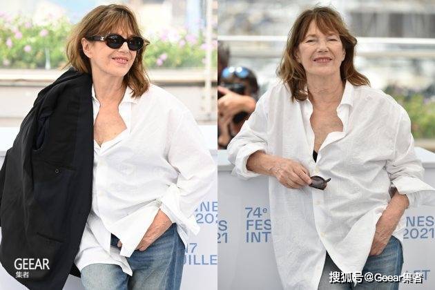 T-Shirt|穿牛仔裤和帆布鞋出席戛纳电影节，谁叫她是简·柏金？