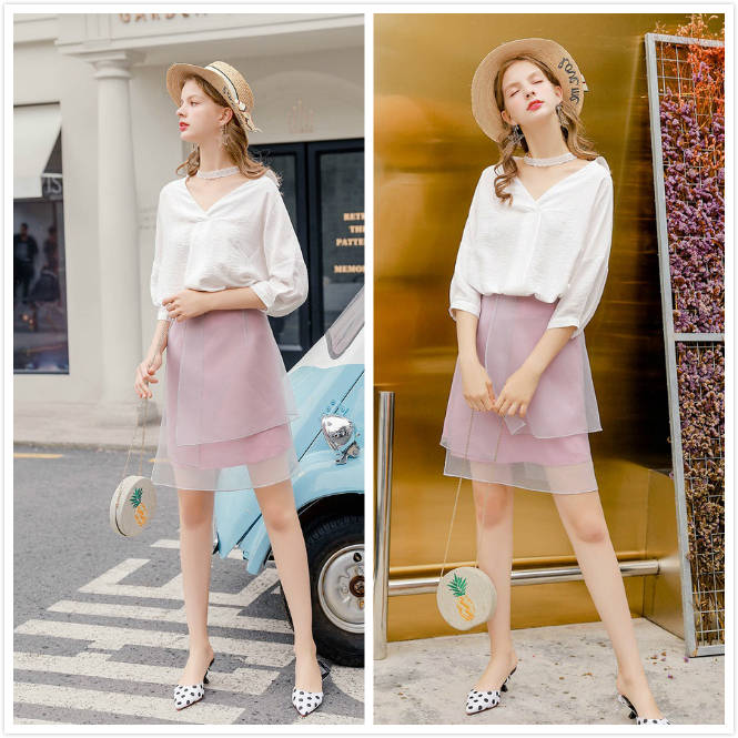 少女|夏季白衬衫怎么穿?搭配这6种裙装,可仙可气质可少女!