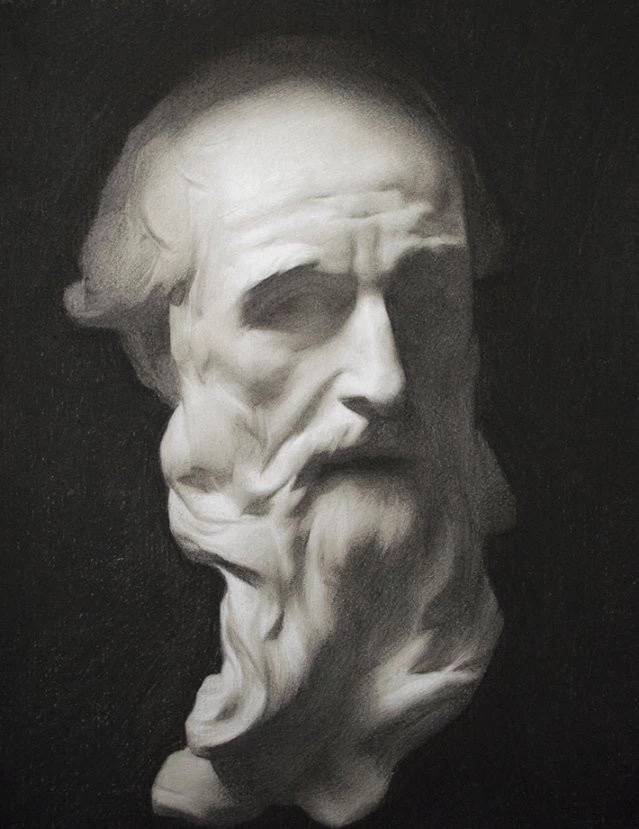 素描佛罗伦萨美术学院留校优秀作品欣赏