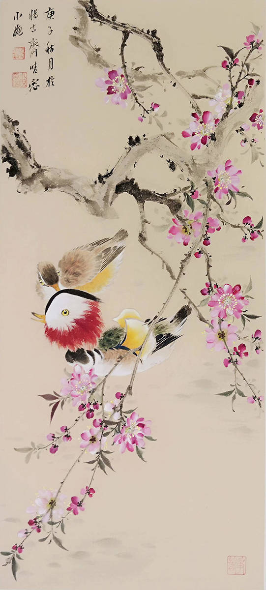 花鸟画家范小婉(范璞)作品赏析_国画