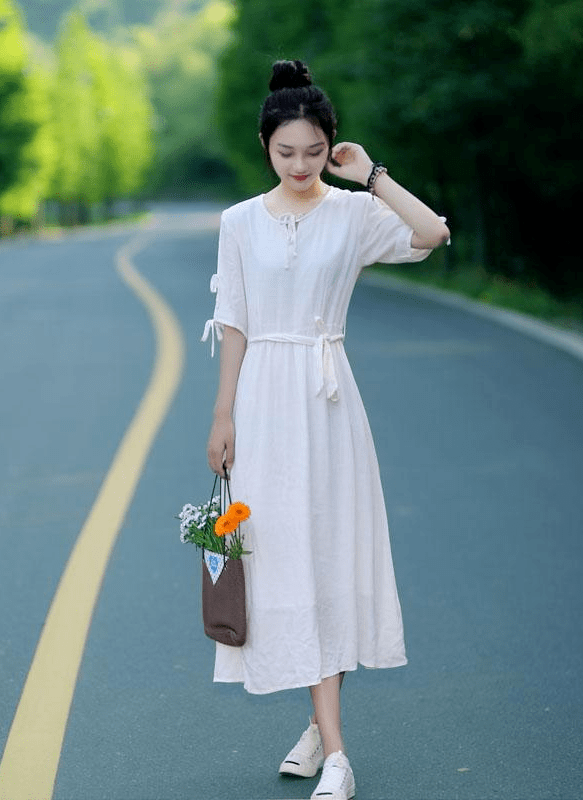 整体|夏天长裙怎么穿搭?长裙这样穿,150-170cm都好看!