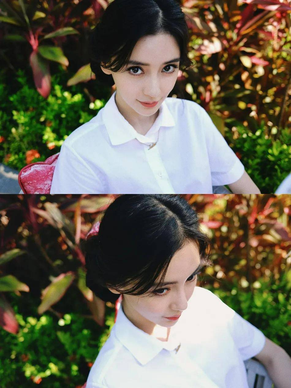 baby|杨颖高温下拍写真依然甜美！雪肤娇嫩靓丽魅力十足