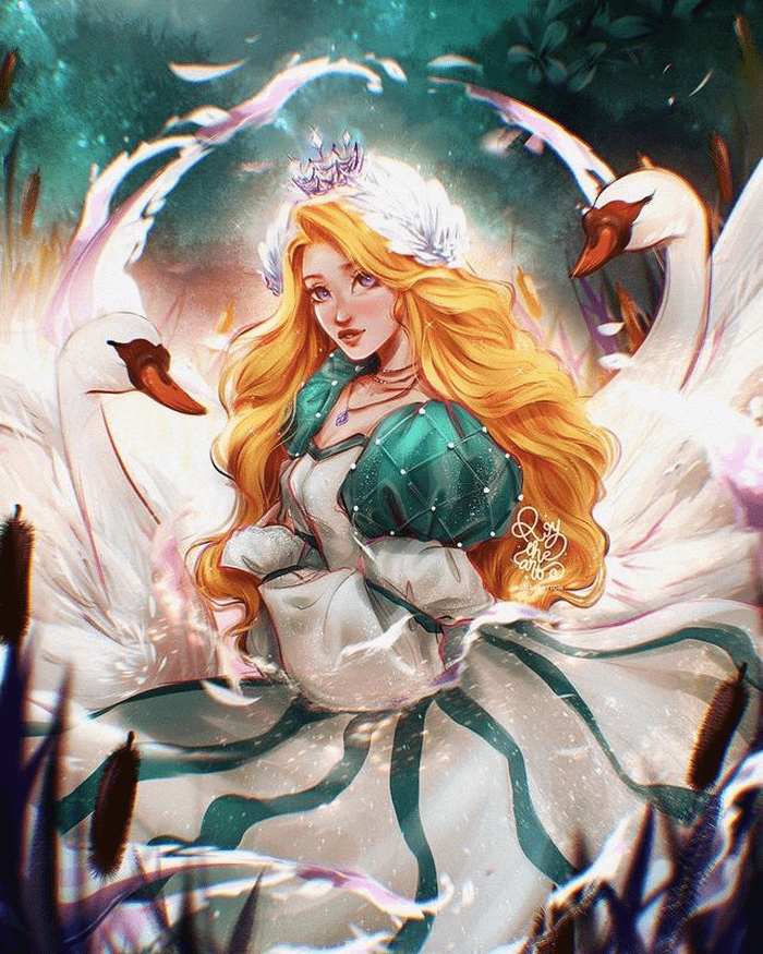 唯美画风的迪士尼公主,其中有一些有点陌生,你认出几个?_爱丽丝