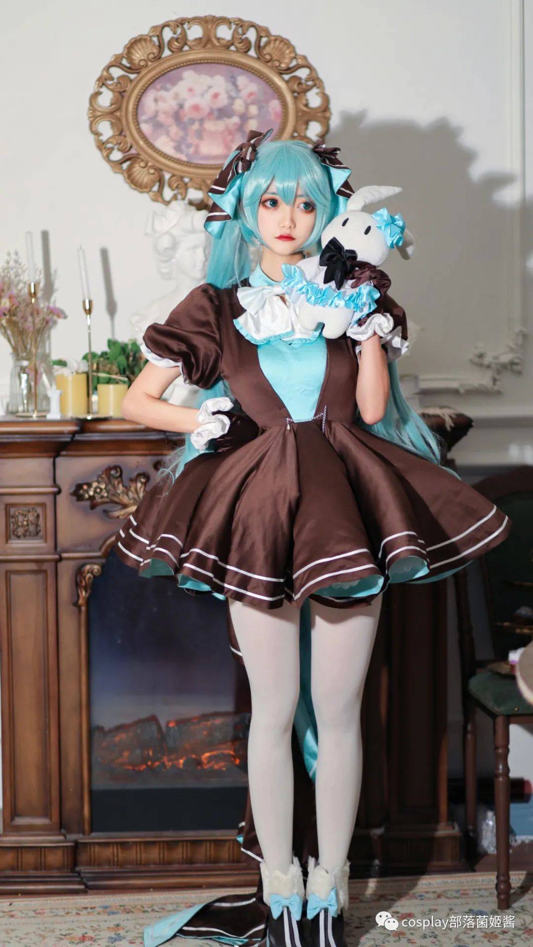 cos：初音未来Miku39生诞兔子洋装cos正片@折崎