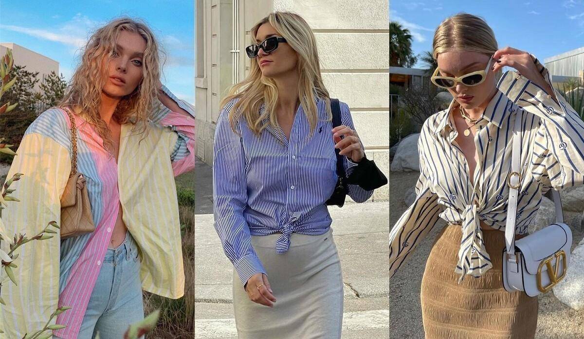 身材|条纹衬衫的清爽谁知道？胖瘦的妹子都能穿，选对款式老时髦了