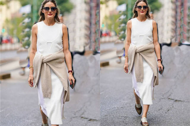 服装|又被三木圈粉，一身全白色穿出显瘦高级感，优雅迷人太有气质