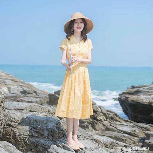 夏天|小个子气质端庄连衣裙，度假旅游必备