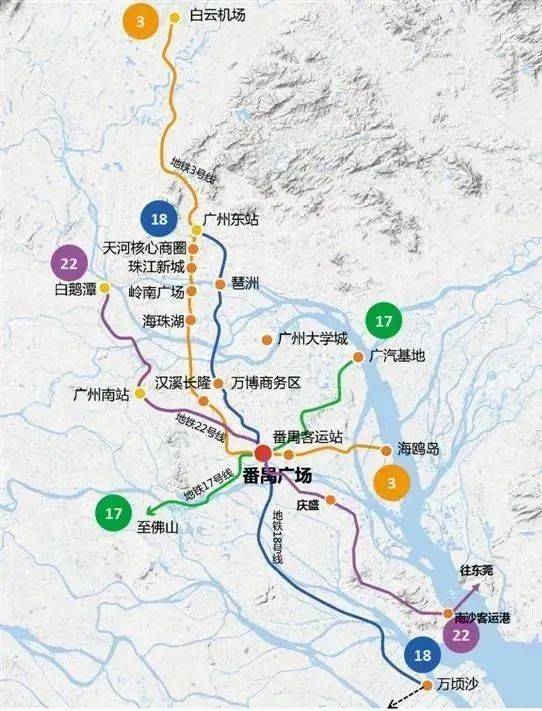广州53条地铁规划高清图到手,买房该用「大地图思维」了