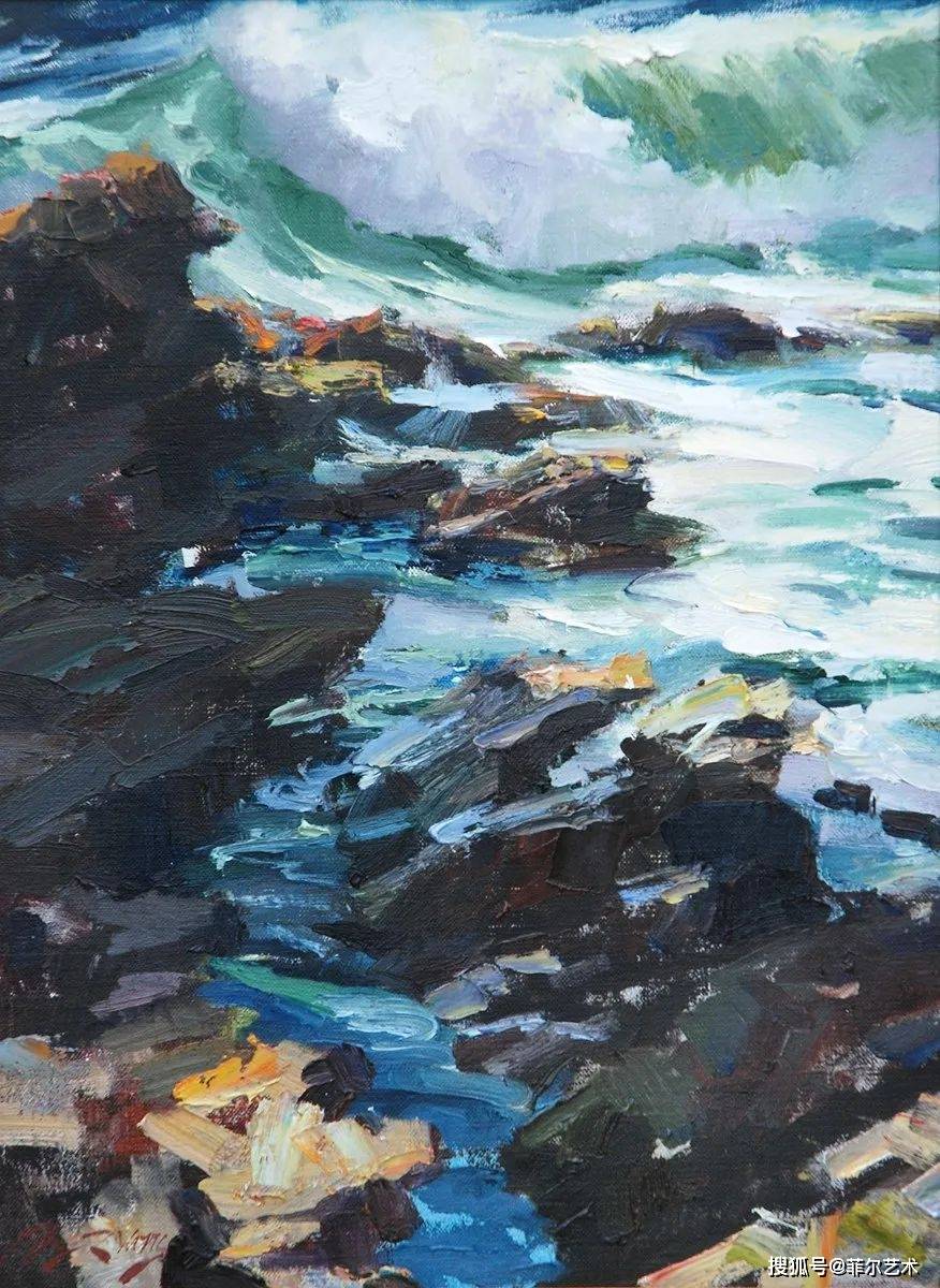 美国画家杰弗里的油画笔触粗犷又细腻透着一种不可言说的美