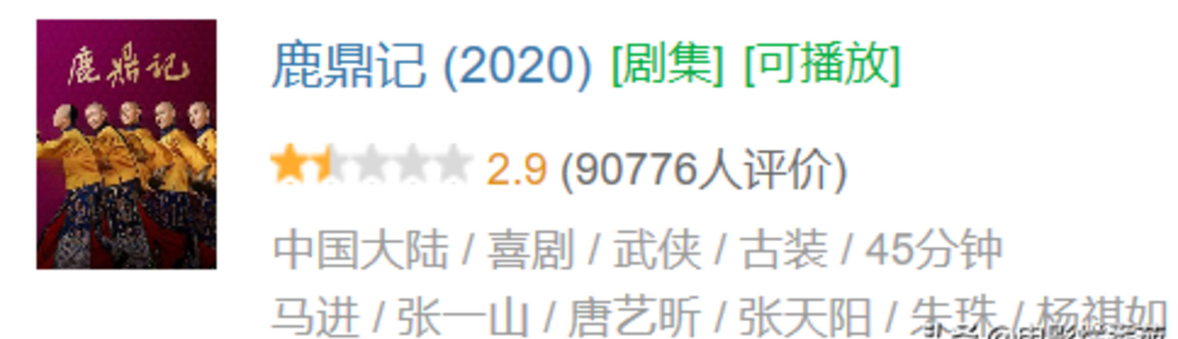 评分|2020年度十大烂剧，最高的4.4分，最低的只有2.5分？