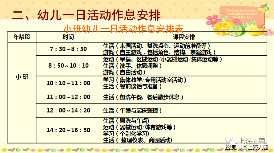 家长|8点到园、17点离园！上海多所幼儿园课程安排表曝光，小班入园作息时间参考！