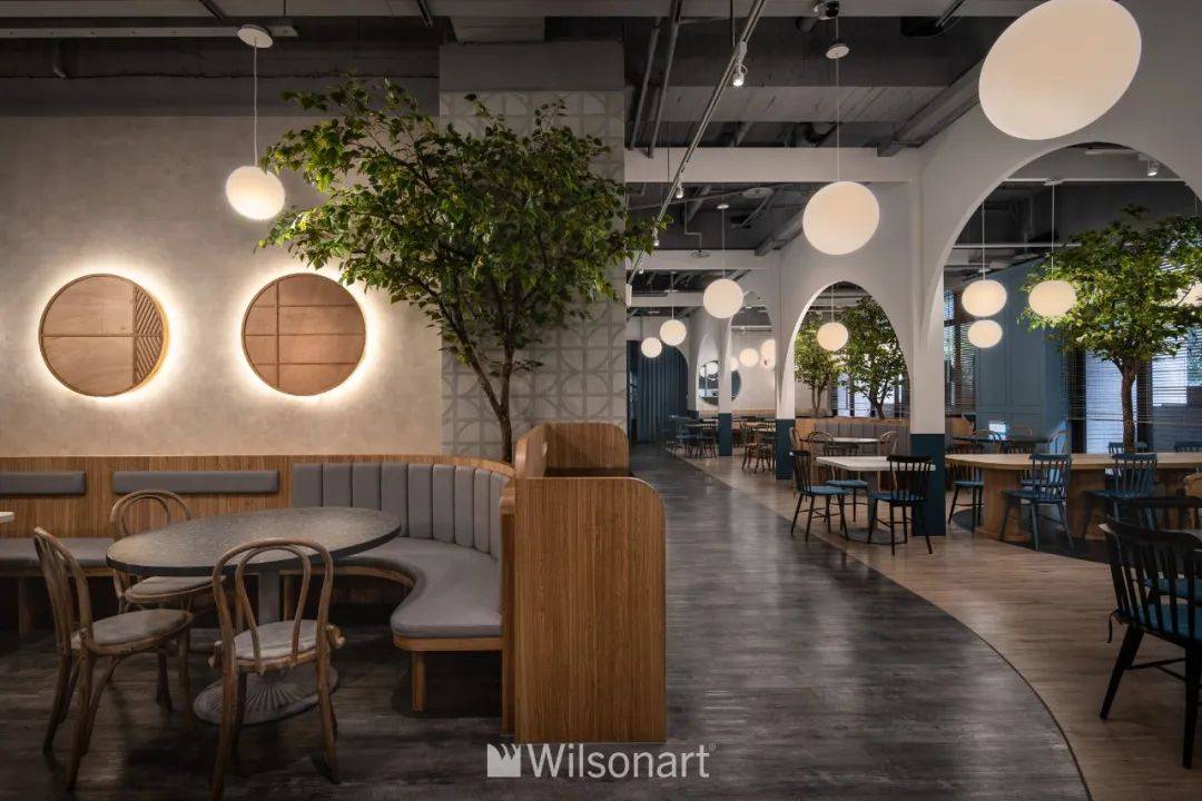 餐饮案例|充满花园意象的空间,自然,温暖