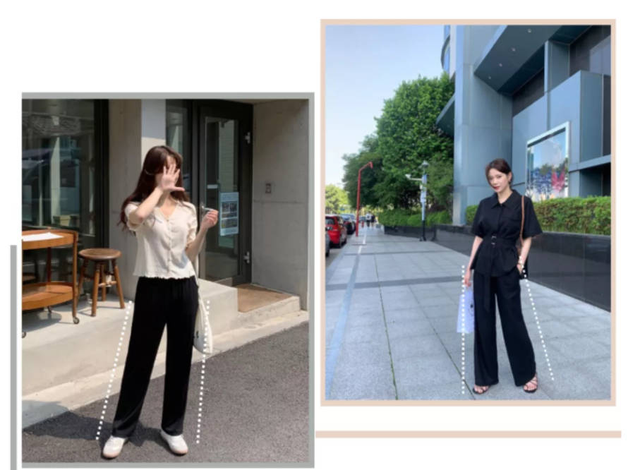 花样|别看阔腿裤+平底鞋的搭配“朴素”，其实它们俩花样可多了！