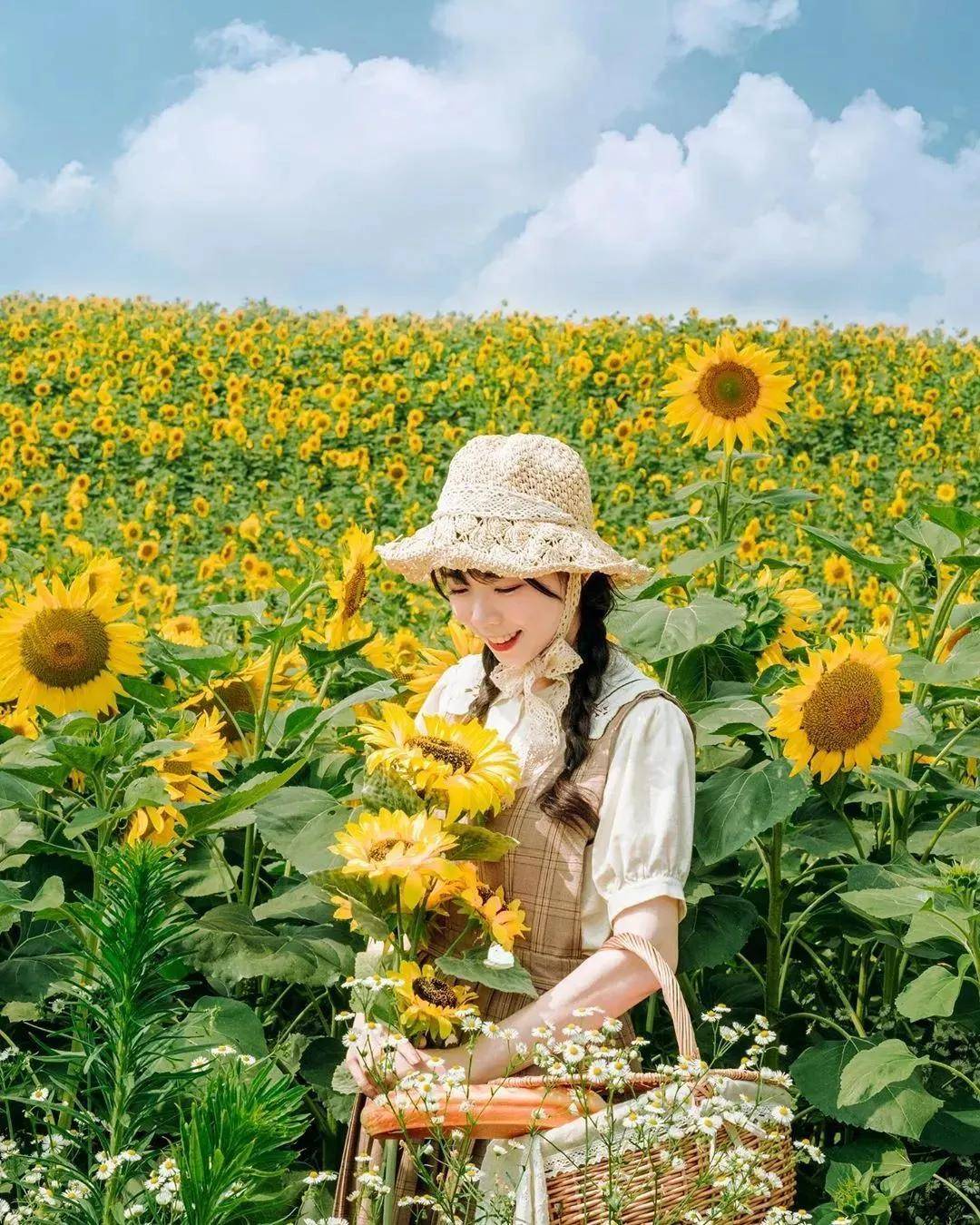 向日葵人像拍照姿势 7个姿势简单易学 拍出你的不同美 道具