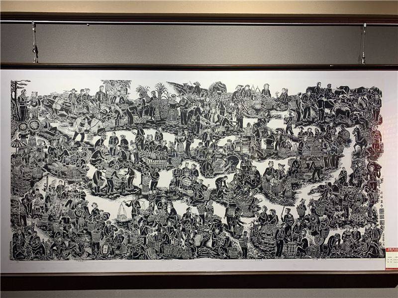 云南文山农民版画,广西百色壮族农民画专题艺术展开展