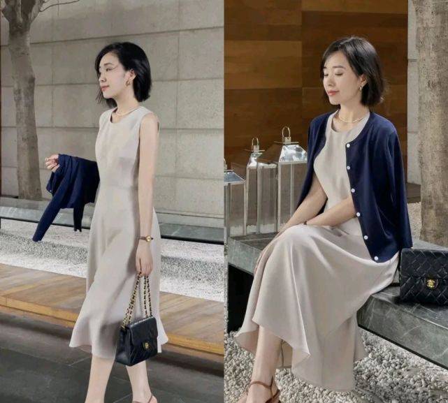 服装|40岁的女人穿什么才合适？可以选择简约的连衣裙，温柔又有气质