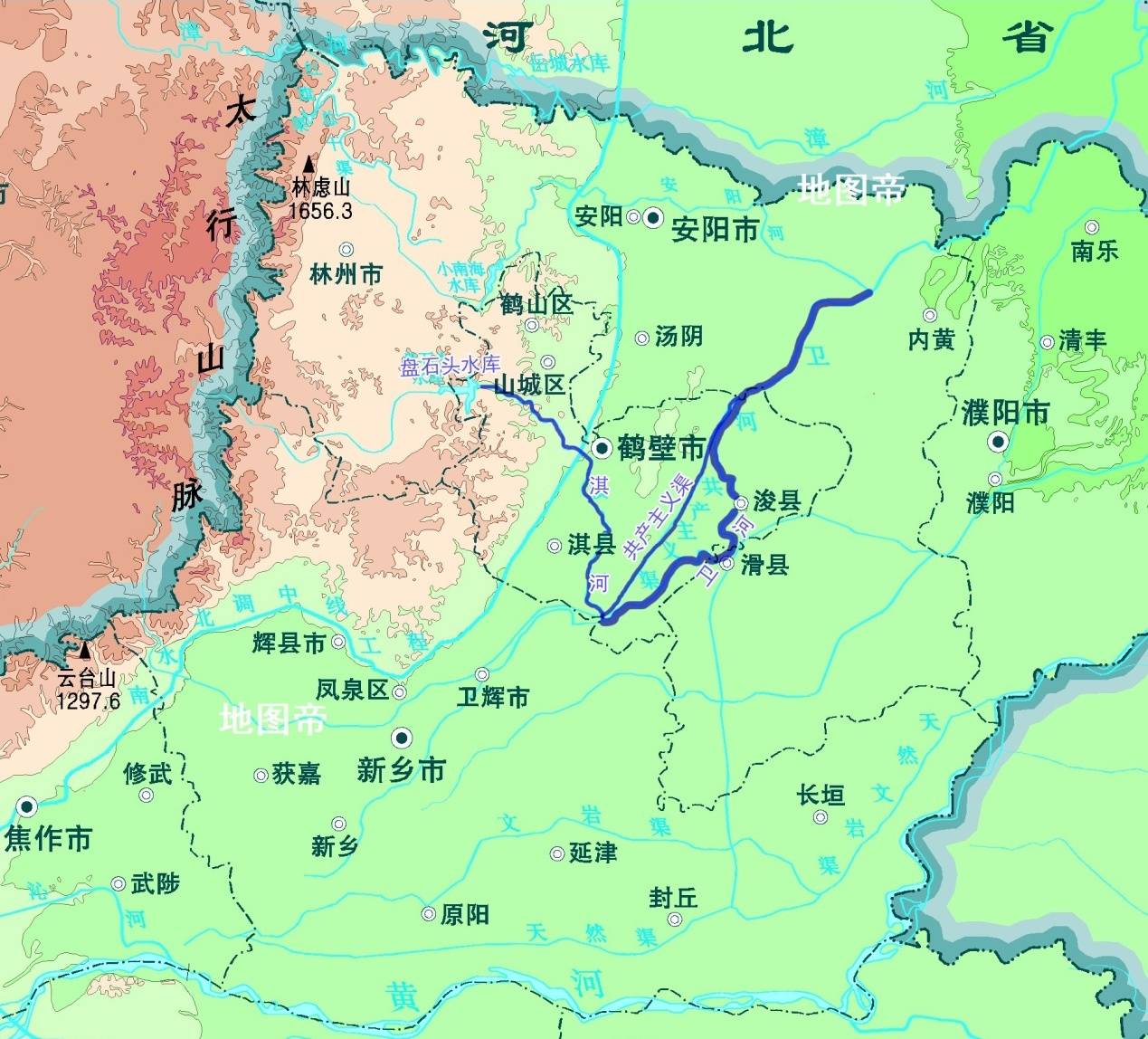 原创卫河鹤壁段,决堤