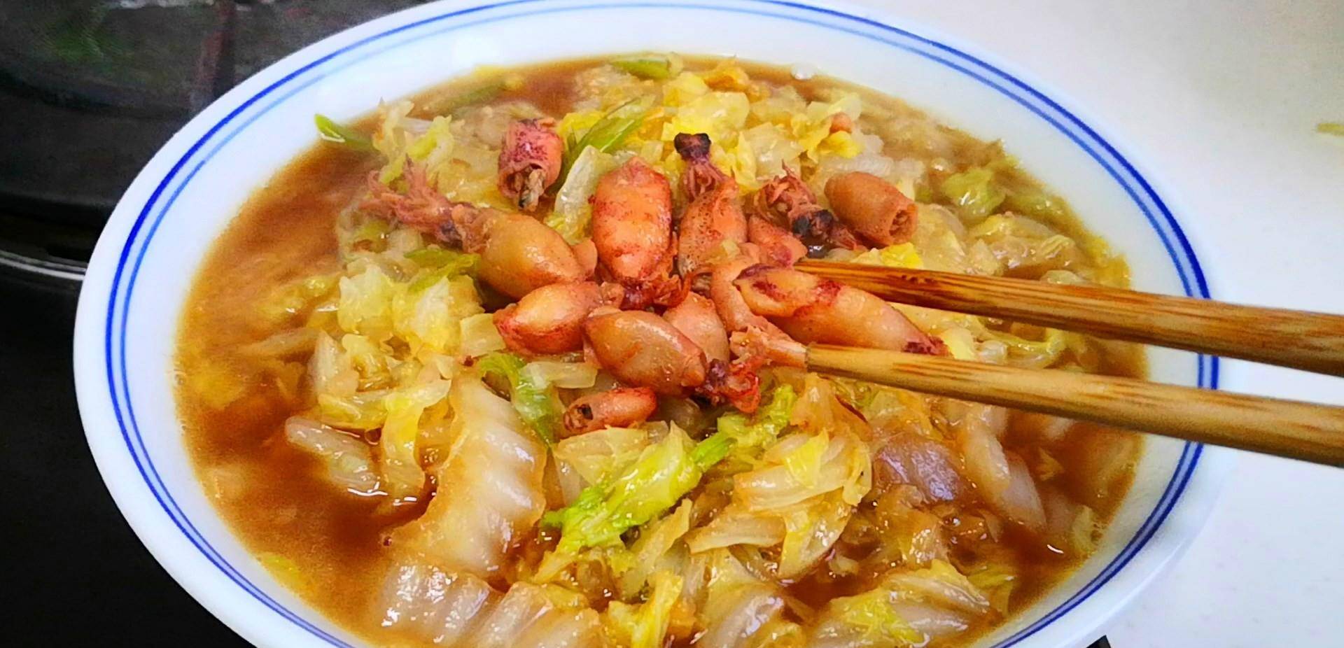 加入适量|晒我的周一早餐,却因1碗白菜走红了朋友圈,网友:又学会一道菜