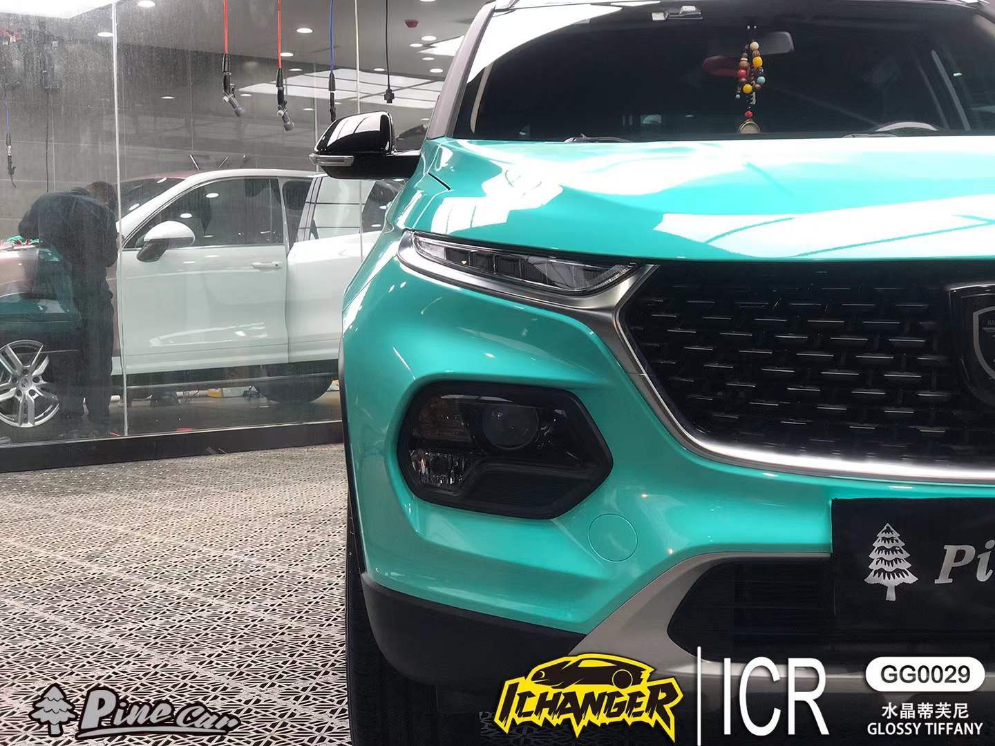 ichangericr改变者改色膜67宝骏510车身贴膜水晶蒂芙尼
