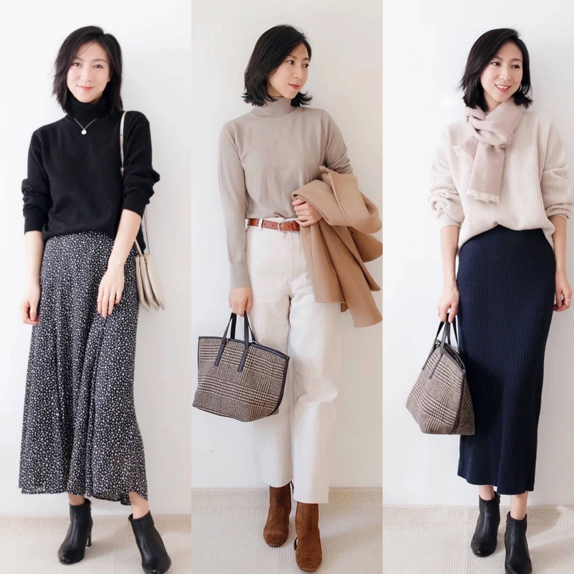 女生|这才是真正时髦实用的秋冬穿搭，简约大方又气质，太适合普通人了