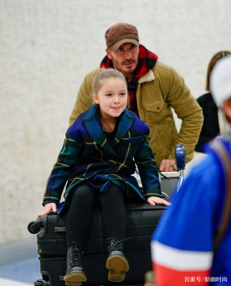公主|贝克汉姆带儿女追星，8岁小七成颜值担当，国际范初现