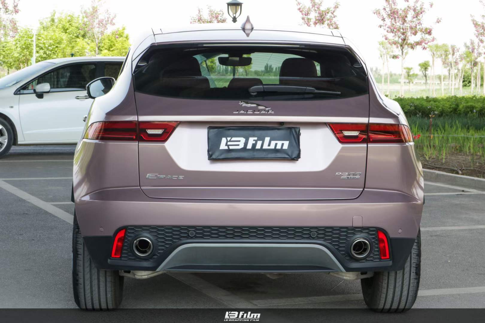 专属少女粉的一天!捷豹-e-pace贴膜lbfilm改色膜冰莓粉