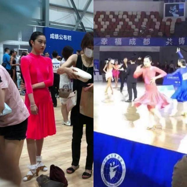 关键|45岁马伊琍带女儿比赛！爱马穿红裙有明星范，她却暴瘦得不敢认