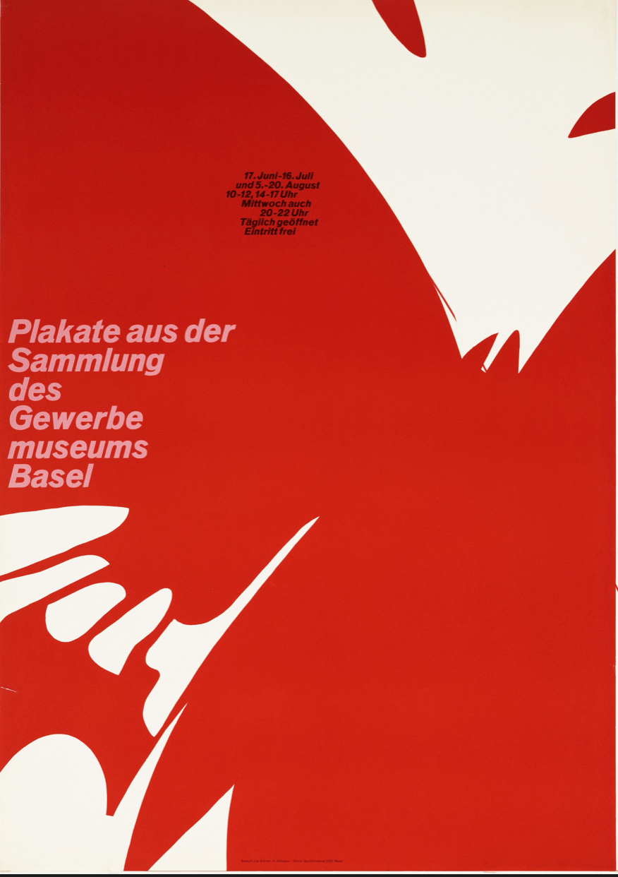 阿明·霍夫曼(armin hofmann),巴塞尔贸易博物馆收藏的海报,1957年