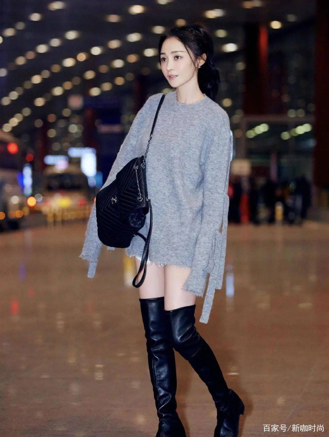 样式|40岁左右的女人，学学姚笛的慵懒风穿搭，你也能有“一米八”长腿