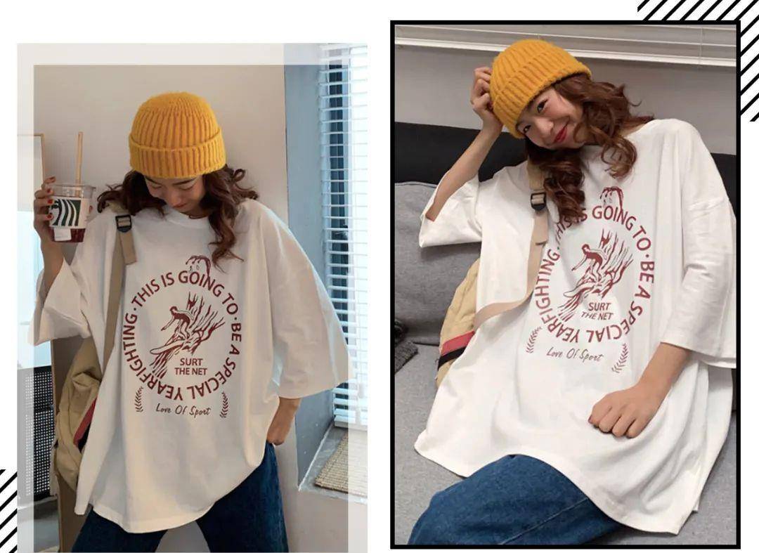 奶油色|T恤这么穿又土又显胖！第二种你一定有，赶紧扔掉！