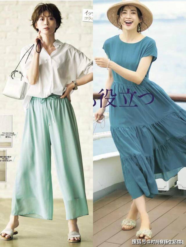 配饰|时尚不分年龄，50岁女人夏天这样穿，优雅又时髦，真美