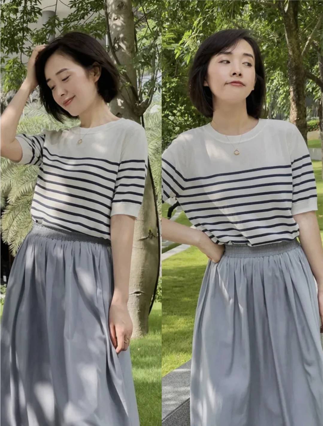 整体|中年女性的8套穿搭示范，时髦减龄