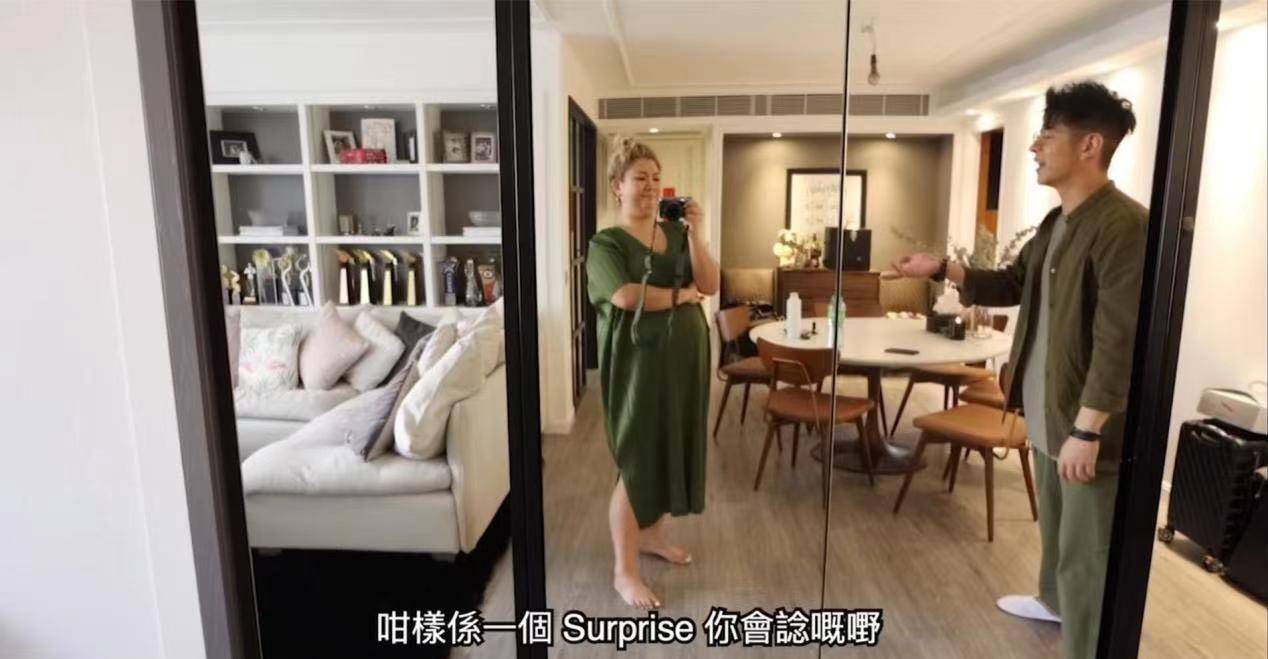 沈殿霞|郑欣宜在3千万豪宅内拍视频！180斤穿绿色连身裙大肚子太突兀
