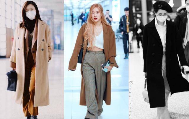 大衣|谢娜怀孕后首次走机场,穿大衣孕肚遮不住,只长孕肚腿比空姐还细