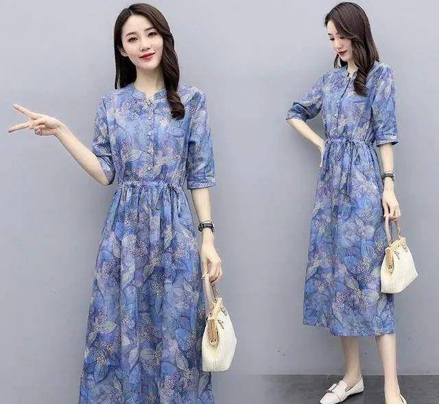 夏天|胖女人尽量别穿紧身裤,腰粗屁股大,多穿这款“纸片裙”,嫩瘦十斤