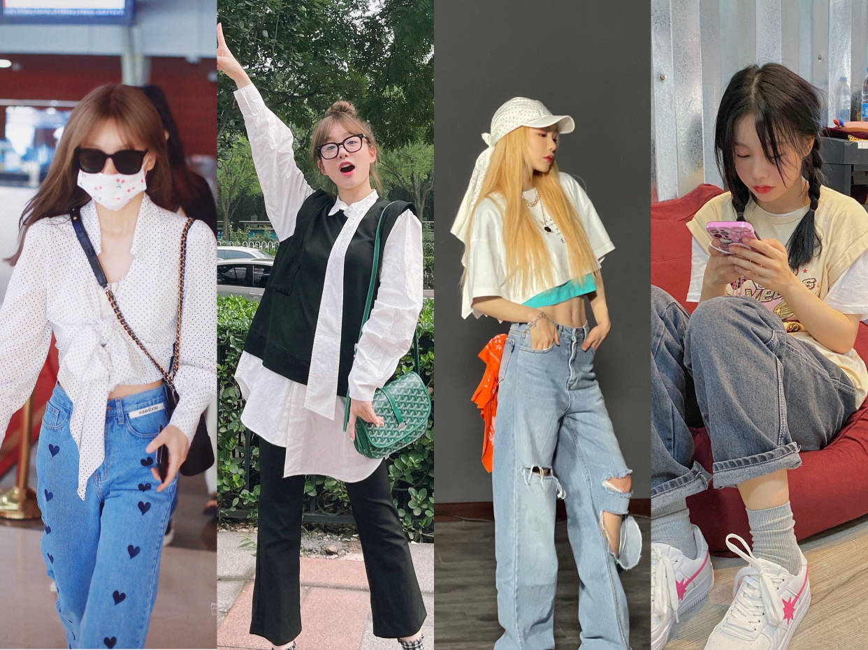 蓝色|穿搭模板徐梦洁来了！私服清爽时髦又养眼，小仙女们快来get