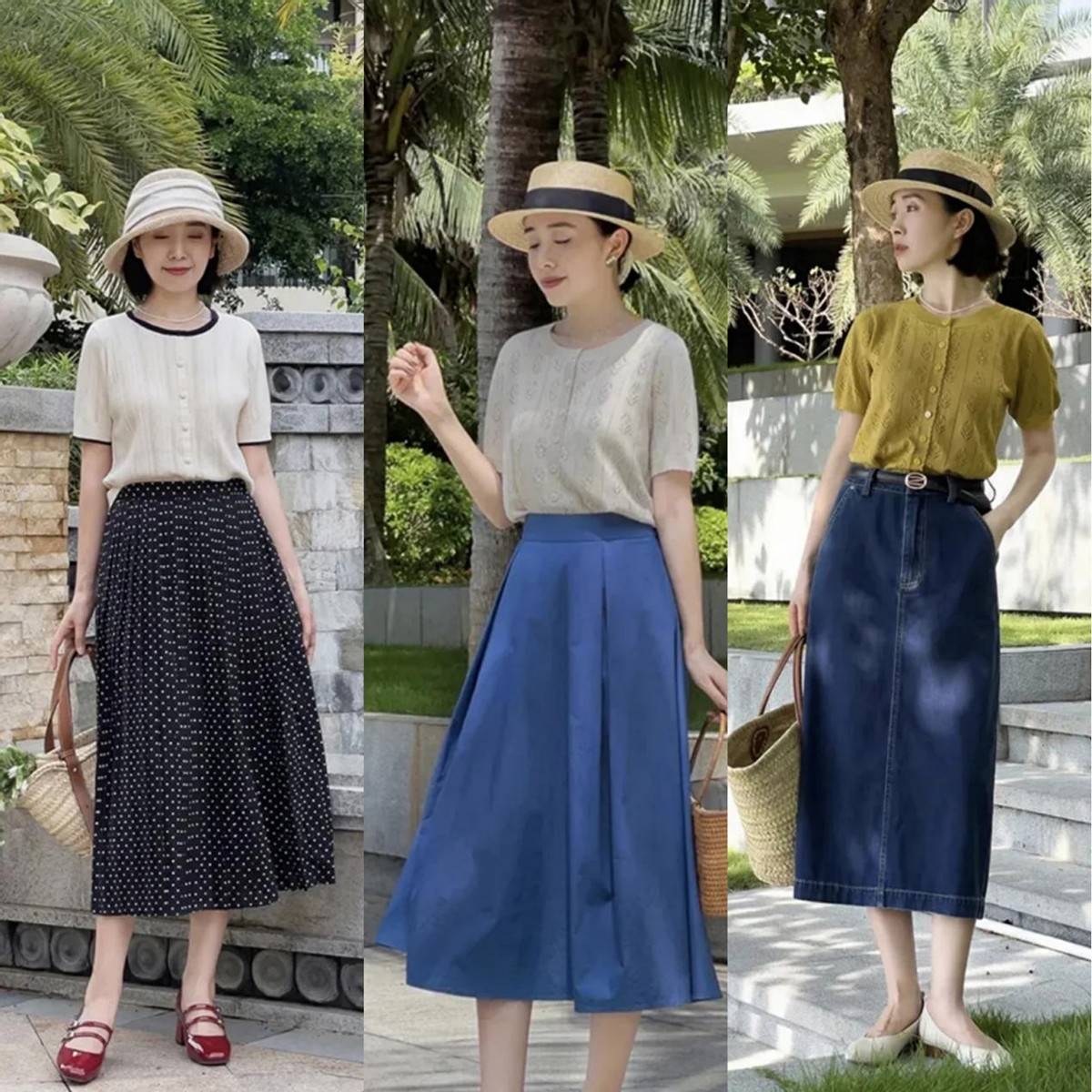 polo|比T恤衬衫更温柔，针织衫才是40岁女人首选，配裙子裤子都优雅