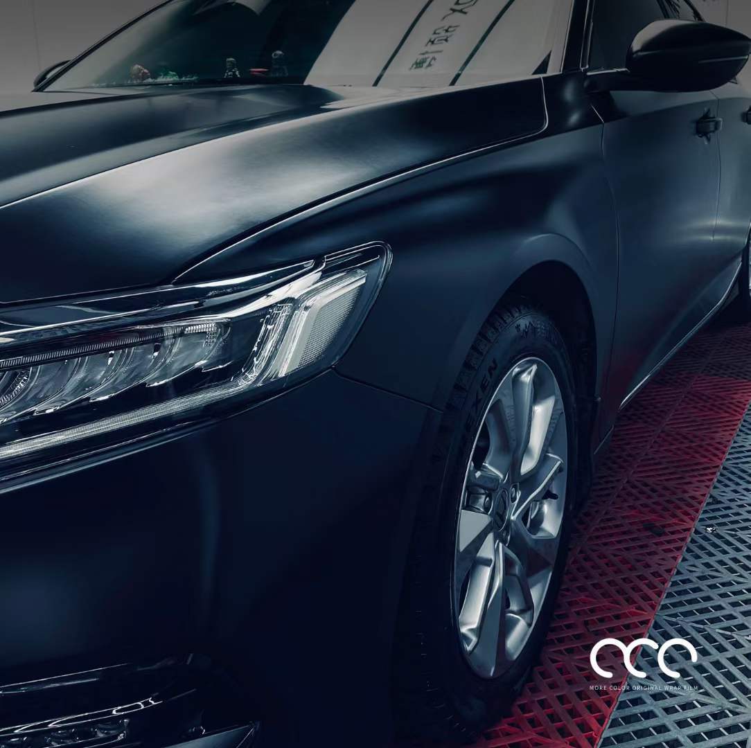 漫彩改色膜出品:本田汽车改色贴膜陶瓷黑_black