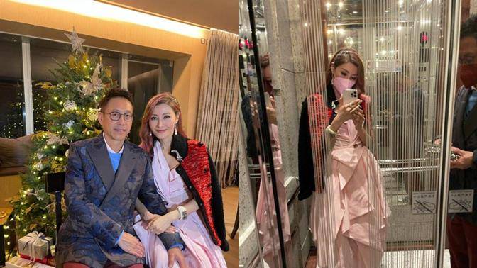 老公|51岁李嘉欣真放得开，穿西装老公面前秀马蜂腰，许晋亨笑容美滋滋