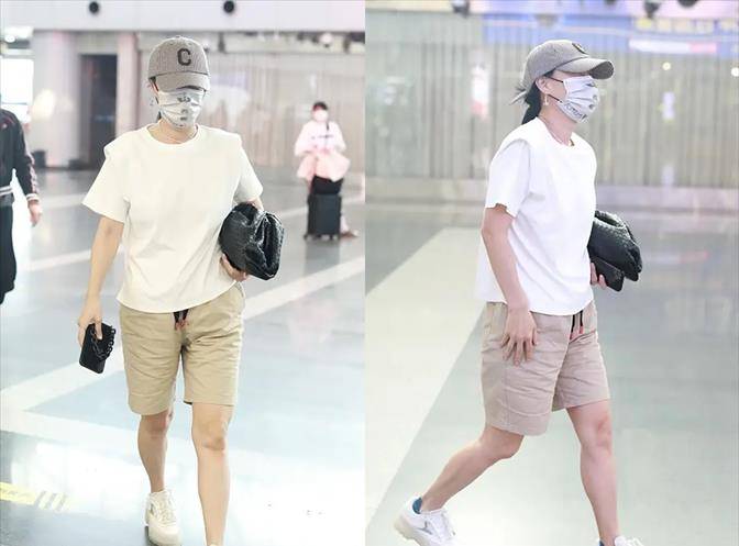 身材|那英走机场真气派，穿短裤挎3万包似“包租婆”，歌坛一姐不白叫