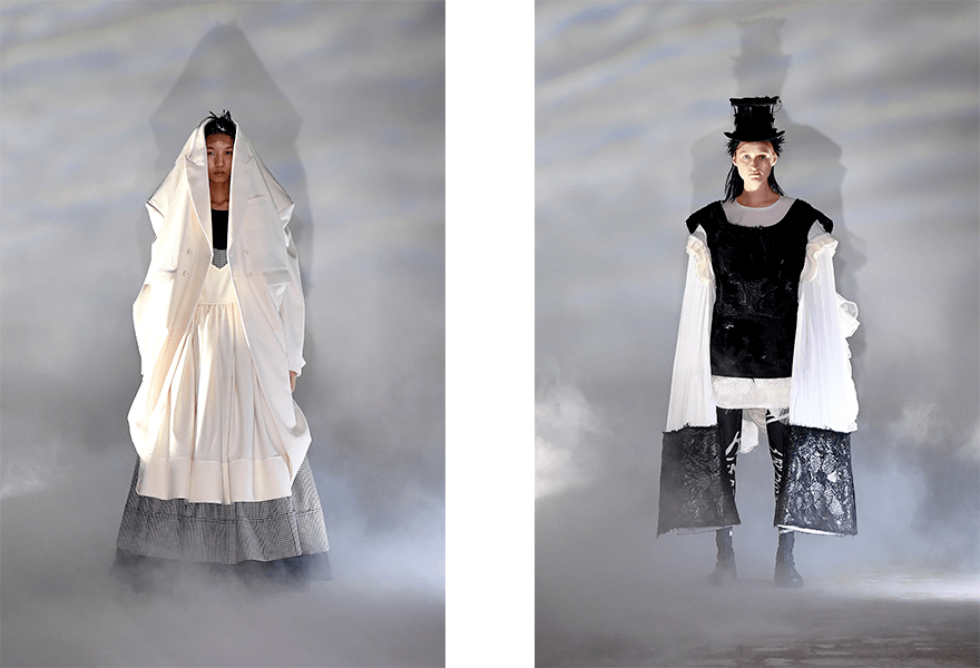 黑色|Comme des Garcons 2021秋冬系列，大量黑色会感到诡异吗？想象力和创造力时髦