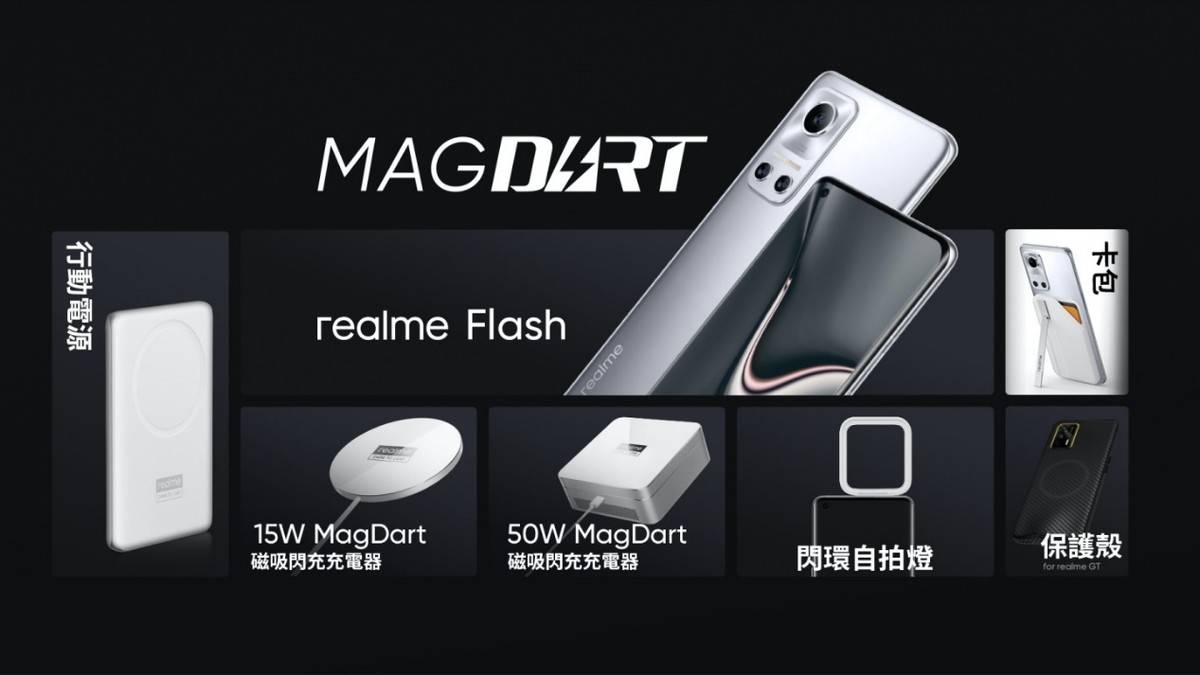 手机|realme 发表 MagDart 磁吸无线闪充技术！