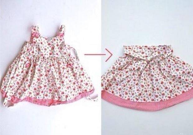 家长|过时的大T恤别丢掉，给宝宝做身裙子套装，简直太漂亮了