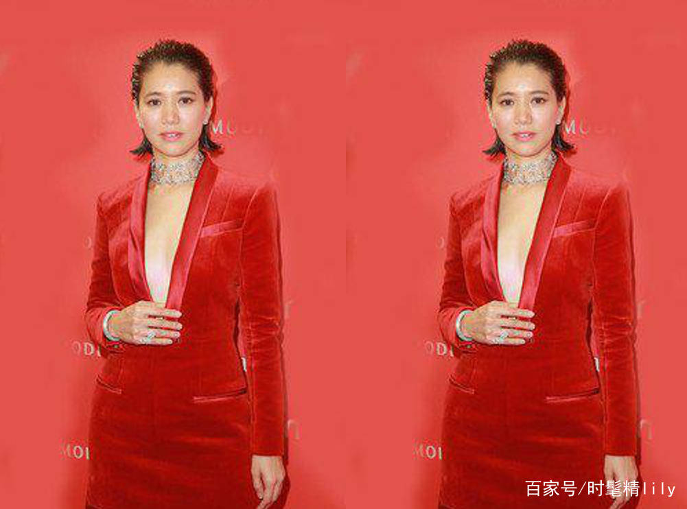 颜色|袁咏仪真的会保养，快奔五了仍然不失风度，干练西装英气飒爽